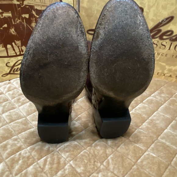 Lucchese Full Quill Ostrich Boots 12D - Picture 6 of 8